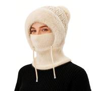 TAGVO Pasamontañas Termico para Mujer, Pasamontañas Polar Multifuncional Balaclava Invierno Capucha Polar Máscara de Esquí para Clima Frío Montaña Camping Senderismo