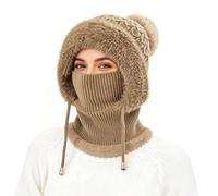 TAGVO Pasamontañas Termico para Mujer, Pasamontañas Polar Multifuncional Balaclava Invierno Capucha Polar Máscara de Esquí para Clima Frío Montaña Camping Senderismo