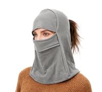 TAGVO Pasamontañas Térmico Transpirable de Invierno, Máscara de Esquí Ligera con Abertura para Coleta, Cubreboca y Calienta Cuello para Mujer y Hombre