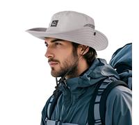 TAGVO Sombrero de Secado Rápido para Hombres y Mujeres, Boonie Sombrero de Ala Ancha con Protección UV Super, Sombrero de Sol de Safari Pesca Senderismo Al Aire Libre de Malla Ligera Plegable