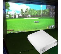 TAHALI Pantalla de impacto para simulador de golf cubierto, superficie de proyección HD transparente anti-impacto para pantalla de proyección para entrenamiento doméstico, singlelayer-3 x 2 m