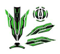 TAHDP Adhesivo para Motocicleta, Protector Lateral del Depósito De Combustible para para Z650 2017-2024 Adhesivo para depósito(Verde,X-1)