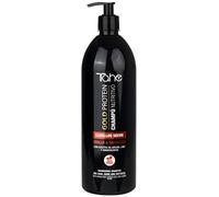 Tahe Gold Protein Champú nutritivo Brillo y Suavidad para cabellos secos con Aceites de Argán y Lino y Aminoácidos (1000 ml)