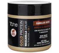 Tahe Gold Protein Mascarilla capilar multifuncional 3 en 1 Brillo y Suavidad para cabellos secos (400 ml)