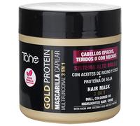 Tahe Gold Protein Mascarilla capilar multifuncional 3 en 1 para cabellos opacos, teñidos o con mechas (400 ml)