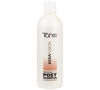 Tahe Kerafusion Champú Post Alisador Fibra a Fibra con Queratina Pura y Oro Líquido, Acabado Liso Perfecto, 500 ml