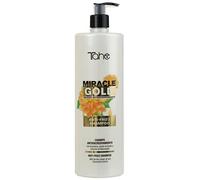 Tahe Miracle Gold Champú Antiencrespamiento con Queratina, Aceite de Argán y extracto de Manzanilla, Milagro Anti-Frizz (1000 ml)