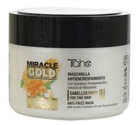 Tahe Miracle Gold Mascarilla Antiencrespamiento para Cabellos Finos con Queratina, Provitamina B5 y extracto de Manzanilla, 300 ml (300 ml)