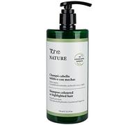 Tahe Nature Champú sin sulfatos para cabellos teñidos o con mechas con Polifenoles naturales, Aceites de Coco, Argán y Geranio (750 ml)
