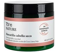 Tahe Nature Mascarilla para cabello seco con Polifenoles naturales, Aceites de Coco, Lino y Aceite de Soja, 400 ml