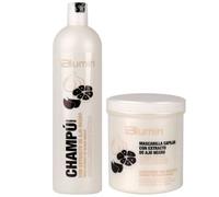 Tahe Pack Champú + Mascarilla capilar con extracto de Ajo Negro