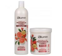 Tahe Pack Champu Y Mascarilla efecto anti-frizz Pomelo y Provitamina B5 ; Champu 1000ml + Mascarilla 700 ml cabellos secos