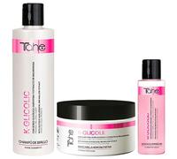Tahe Pack Cuidado capilar completo con AHAs K-Glicolic | Champú 300 ml. + Mascarilla 300 ml + Sérum 100 ml.