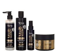 Tahe - Pack Iniciación Curly | Para Cabellos Finos | Rizos Mágicos | Hidratante | Incluye Champú, Mascarilla, Serum y Activador, Juego de 4 Piezas