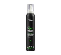 Tahe Styling Lab Espuma capilar Flex 435 que aporta fijación y suavidad con Provitamina B5, Extracto de Seda y Ceramidas y Tecnología Dual Plex, 200 ml