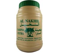 Tahina Tahini - Pasta de aceite de semillas de sésamo molidas Al Nakhil 100% natural, 907 g