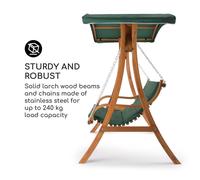 Blumfeldt Tahiti hamaca Hollywood 110 cm 2 asientos toldo poliéster alerce