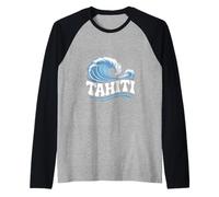 Tahití Polinesia Francesa Tahití Camiseta Manga Raglan