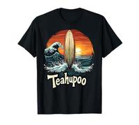 Tahití Surfer Retro Teahupo & Tahití Paraíso Surf Teahupo'o Camiseta