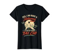 Tai Chi Artes Marciales Meditación Diseño Divertido Camiseta gráfica económica, Mujer, Negro, XL