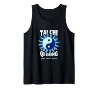Tai Chi Artes Marciales Ying Yang Qi Gong Balance Respiración Camiseta sin Mangas