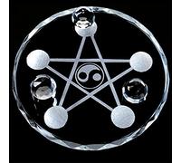 Tai Chi Bagua - Base de bola de cristal con cinco elementos para decoración del hogar, 18 cm