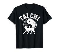 Tai Chi Cat Yin Yang Símbolo La Vida Sucede El Tai Chi Ayuda Camiseta