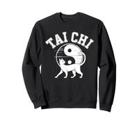 Tai Chi Cat Yin Yang Símbolo La Vida Sucede El Tai Chi Ayuda Sudadera