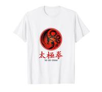 Tai Chi Chuan Camiseta gráfica económica, Hombre, Blanco, S
