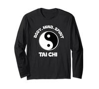 Tai Chi Cuerpo Mente Bienestar Meditación Ying Yang Espiritual Manga Larga