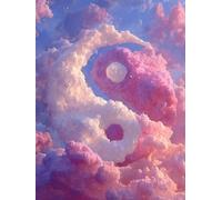 Tai Chi Diamond Painting, 5D Diamond Painting Adultos Nube, DIY Kit Manualidades Adultos, 5D Punto de Cruz Cuadro Diamante, DIY Pintura de Diamante Kits, Home Decoration, Regalo Decor 100x135cm 5-4319