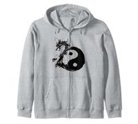 Tai Chi Flow State Tao Yin Yang Dragon Año Nuevo Lunar Sudadera con Capucha