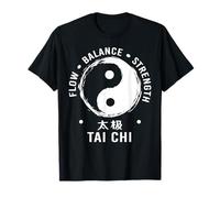 Tai Chi Flujo Equilibrio Fuerza Yin Yang Artes Marciales Camiseta