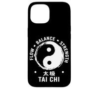 Tai Chi Flujo Equilibrio Fuerza Yin Yang Artes Marciales Carcasa para iPhone 15