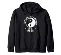 Tai Chi Flujo Equilibrio Fuerza Yin Yang Artes Marciales Sudadera con Capucha