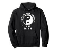 Tai Chi Flujo Equilibrio Fuerza Yin Yang Artes Marciales Sudadera con Capucha
