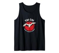 Tai Chi Grúa Equilibrio Tranquilidad Fuerza - Qigong Tai Chi Camiseta sin Mangas