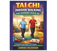 Tai Chi Indoor Walking for Seniors over 60 (Large Print): A 28-day Illustrated Program to Build Strength, Support Balance, and Maintain Independence at Home | 10 Minutes Daily