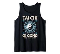 Tai Chi Qi Gong Respiración Trabajo Mente Cuerpo Espíritu Yin Yang Camiseta sin Mangas