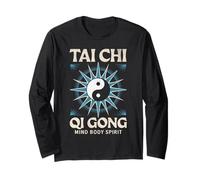Tai Chi Qi Gong Respiración Trabajo Mente Cuerpo Espíritu Yin Yang Manga Larga