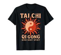 Tai Chi Qi Gong Yin Yang Sol Mente Cuerpo Espíritu Energía Interior Camiseta