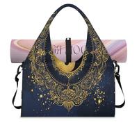 Tai Chi Yin Yang - Bolsa de deporte con compartimento para zapatos, fin de semana, bolsa de equipaje para gimnasio, yoga, viajes, color, L, Bolsa de viaje