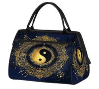 Tai Chi Yin Yang - Bolsa de viaje para mujeres, hombres, niños y niñas, bolsa de fin de semana, bolsa de viaje de 24 L para deportes, gimnasio, yoga, color, Big, Organizador de bolsas