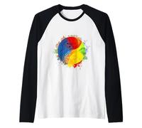Tai Chi Yin Yang Cinco Elementos Chino Bagua Wushu Feng Shui Camiseta Manga Raglan
