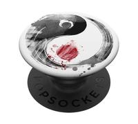 Tai Chi Yin Yang Cinco Elementos Chino Bagua Wushu Feng Shui PopSockets PopGrip Adhesivo
