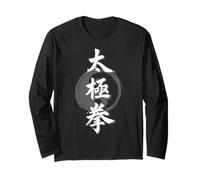 Tai Chi Yin Yang Tipografía China Artes Marciales Manga Larga