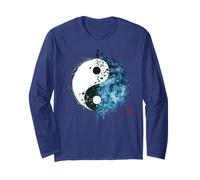 Tai Chi Yin Yang Water Flow State Medita armonía en Movimiento Manga Larga