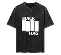 TAI DU Black Flag Men's T-Shirt Black Unisex Mens Tees 3XL