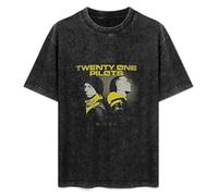 TAI DU Twenty 21 One Pilots Men's T-Shirt Black Unisex Mens Tees S