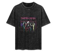 TAI DU Twisted Sister Neon Gate Men's T-Shirt Black Unisex Mens Tees L